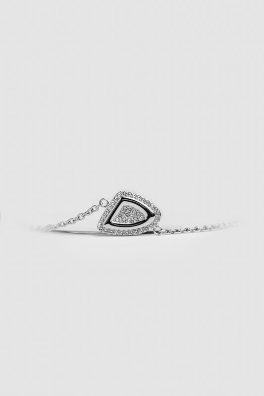 D Silver Initial Letter Bracelet
