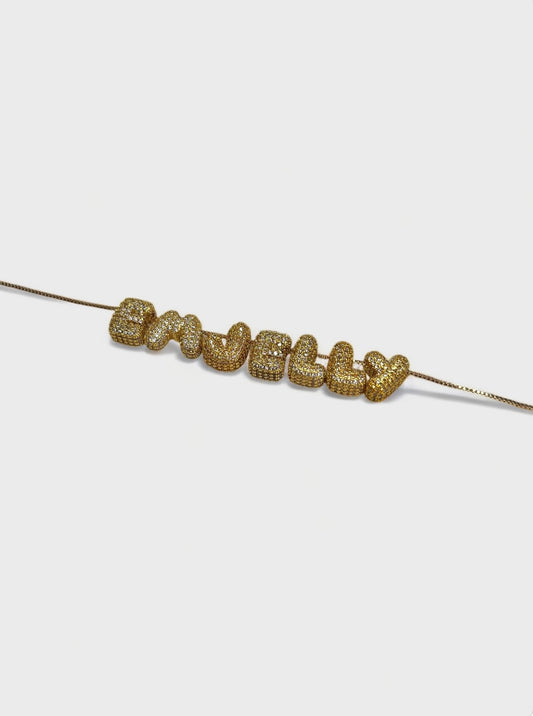 Gold Diamanté Mini Bubbles Chain