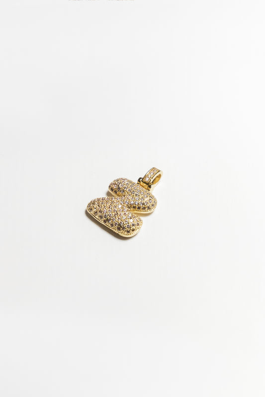 Z Bubble Letter Pendant - Gold